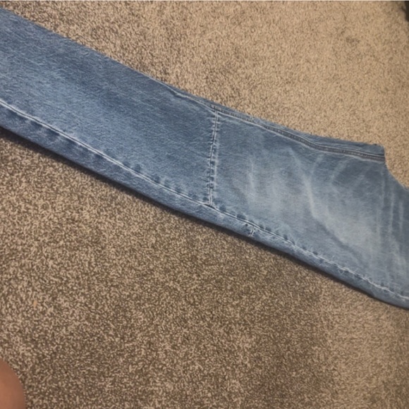 Farfetch Unravel Project Frayed Detail Slim Light Blue Jeans Raw Hem Size 28 - Picture 11 of 15